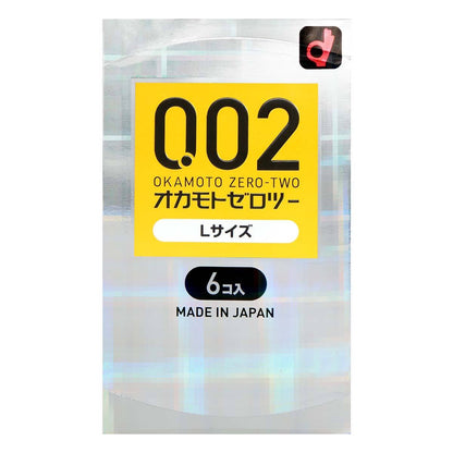 日本冈本0.02安全套6只大号装